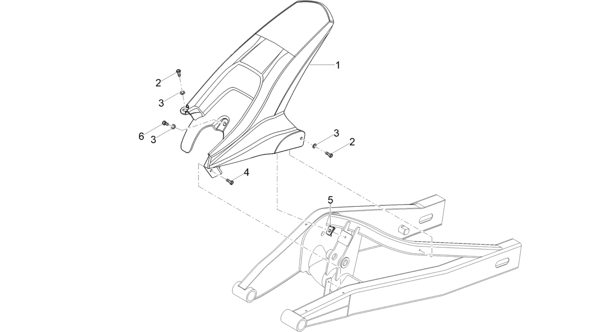 Rear mudguard