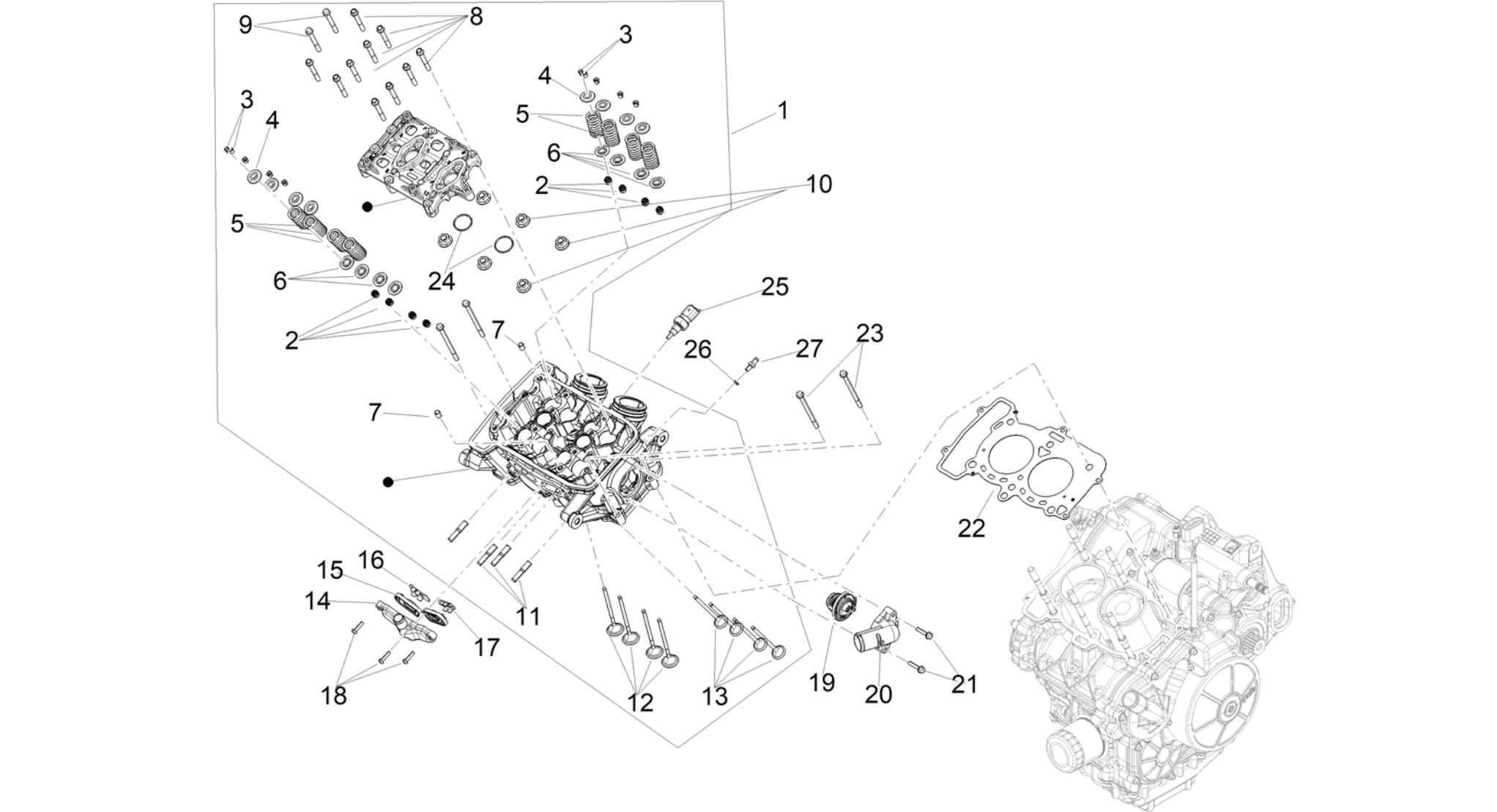 Cylinder head - valves
