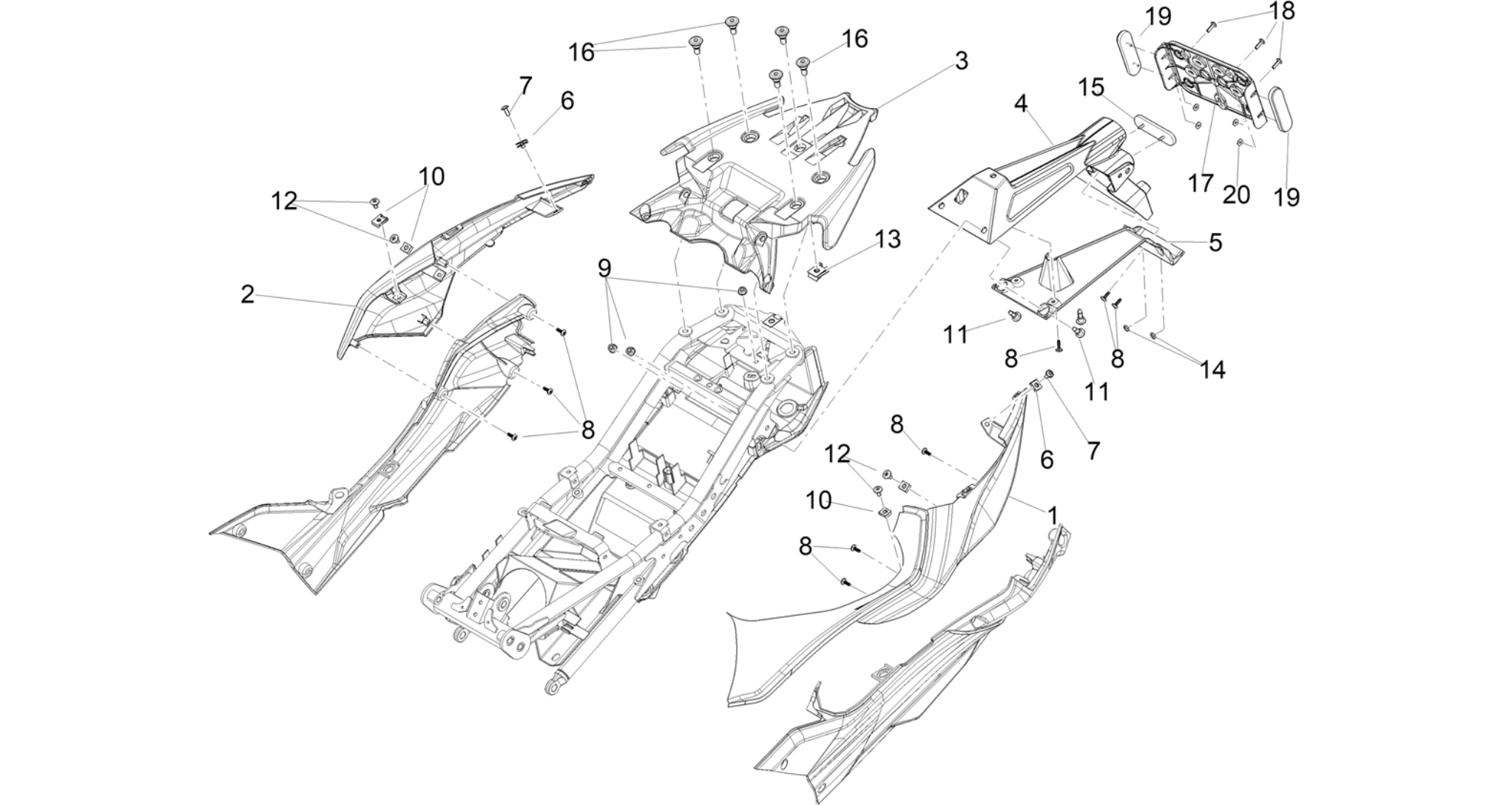 Rear body