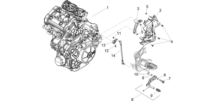 Engine-Completing part-Lever