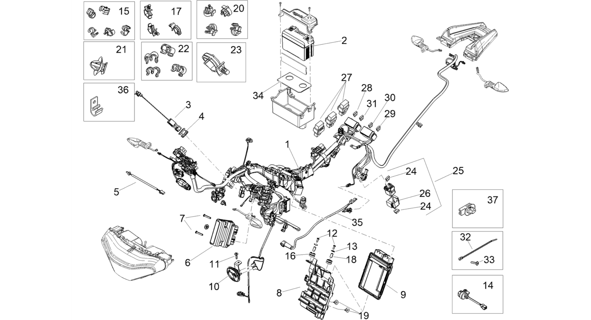 Front electrical system
