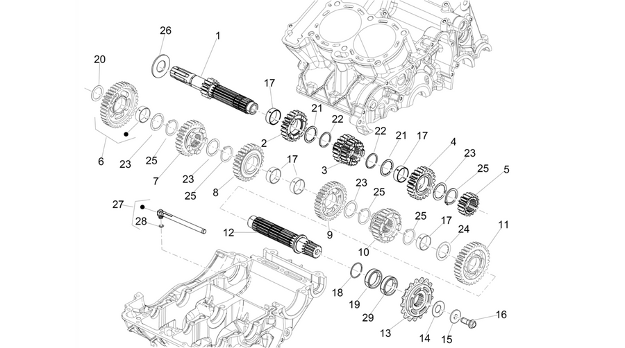 Gear box - Gear assembly
