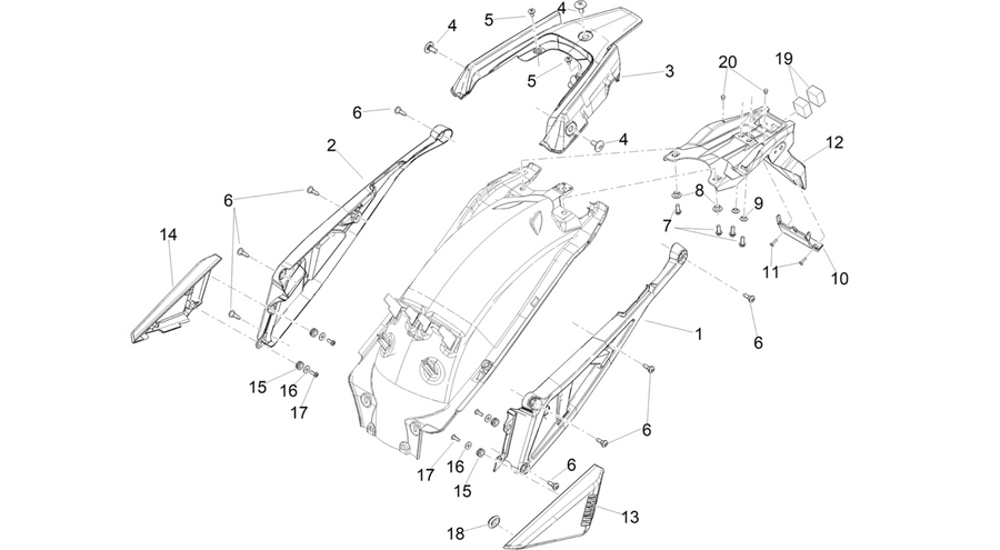 Rear body