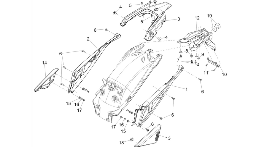 Rear body