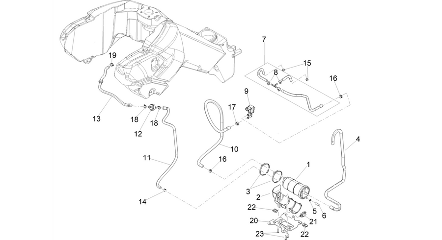 Fuel vapour recover system