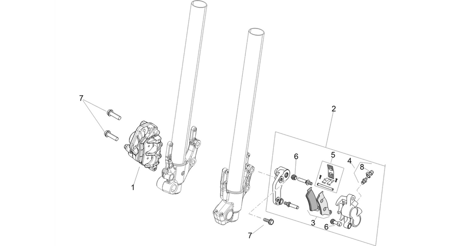 Front brake caliper