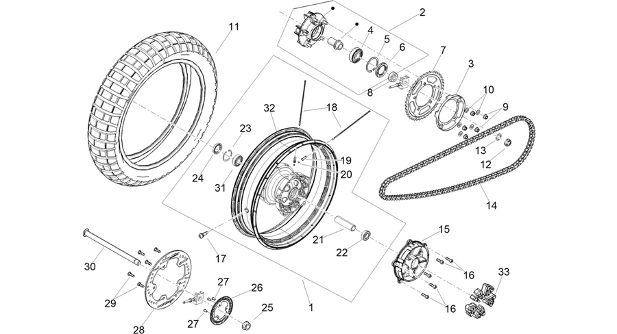 Rear wheel