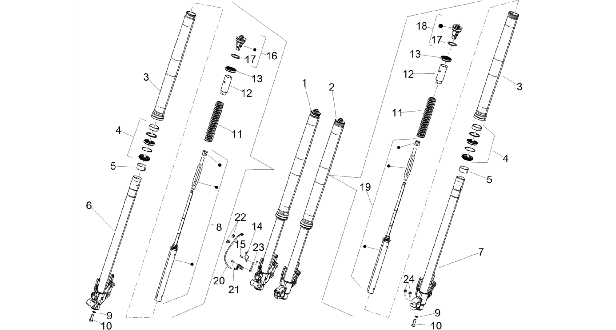 Front fork Kayaba