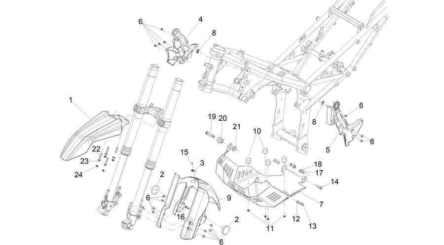Front mudguard-Pillar