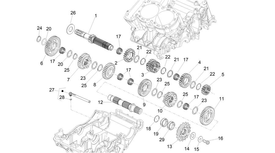 Gear box - Gear assembly