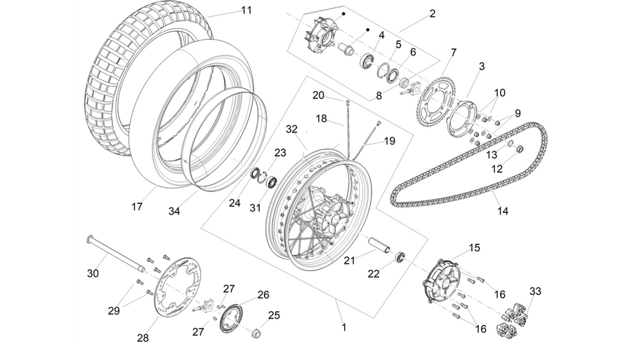 Rear wheel