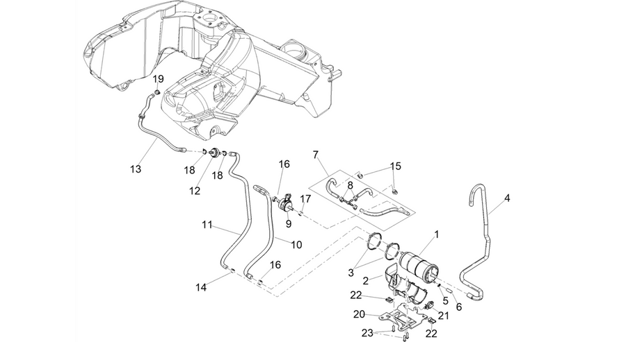 Fuel vapour recover system