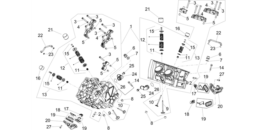 Cylinder head - valves