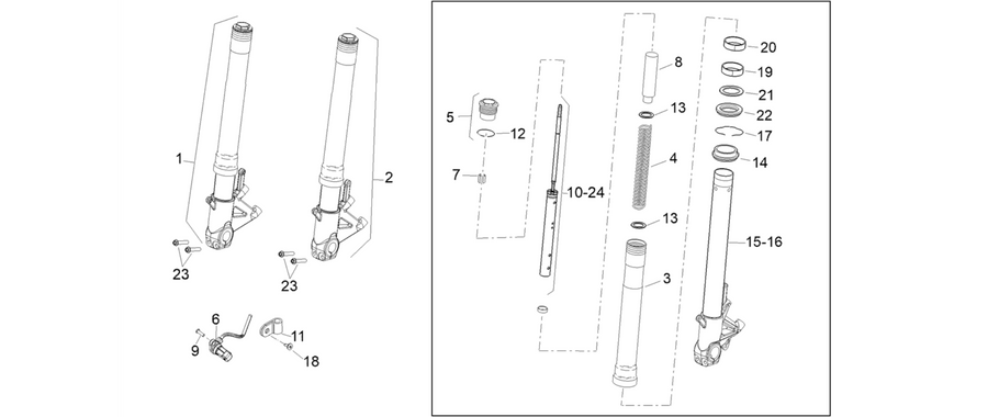 Front fork Sachs