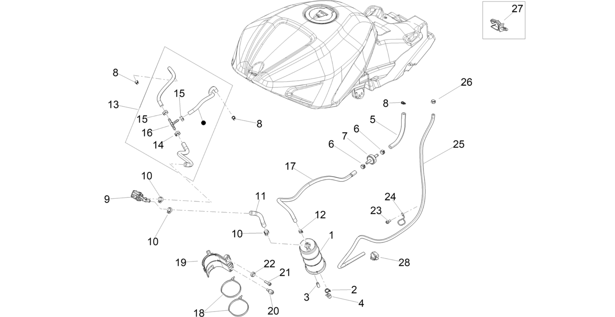 Fuel vapour recover system