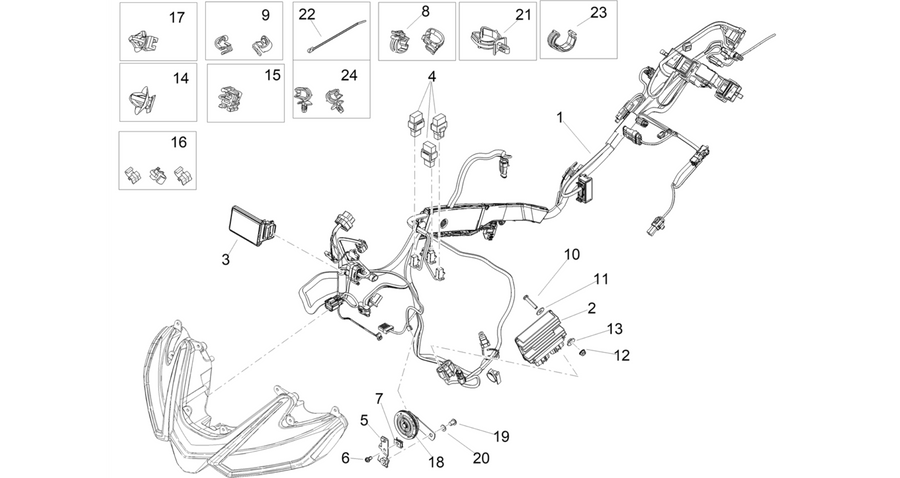 Front electrical system