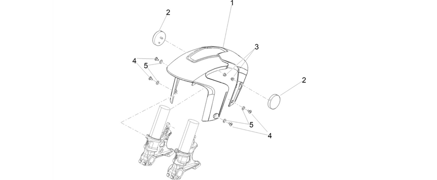 Front mudguard-Pillar