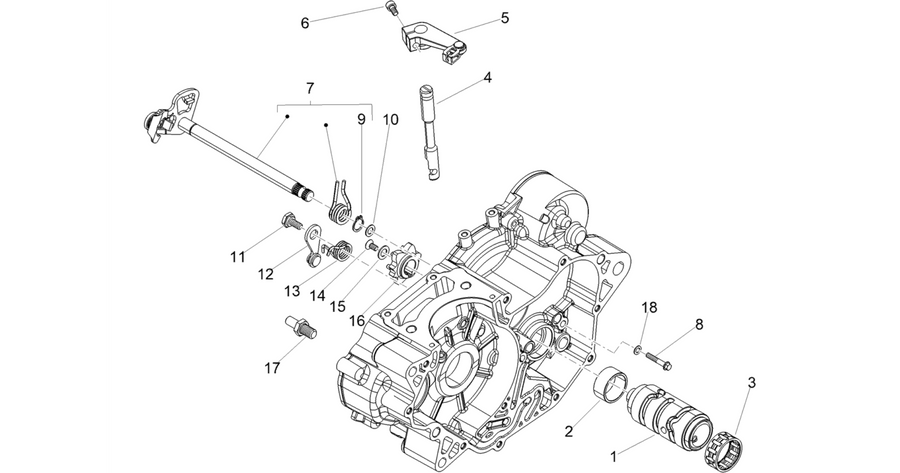 Gear box / Selector / Shift cam