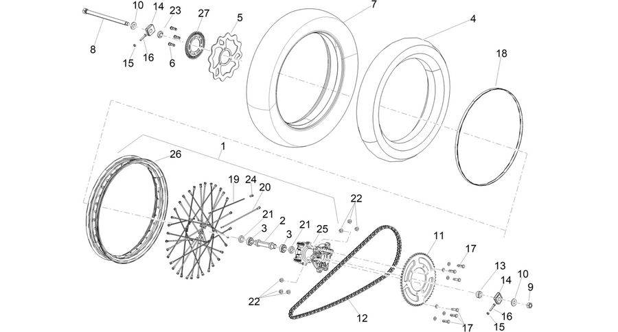 Rear wheel