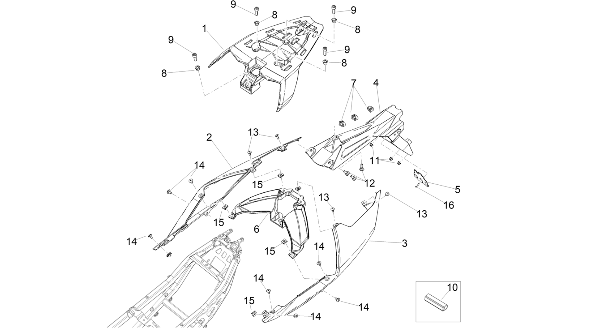 Rear body