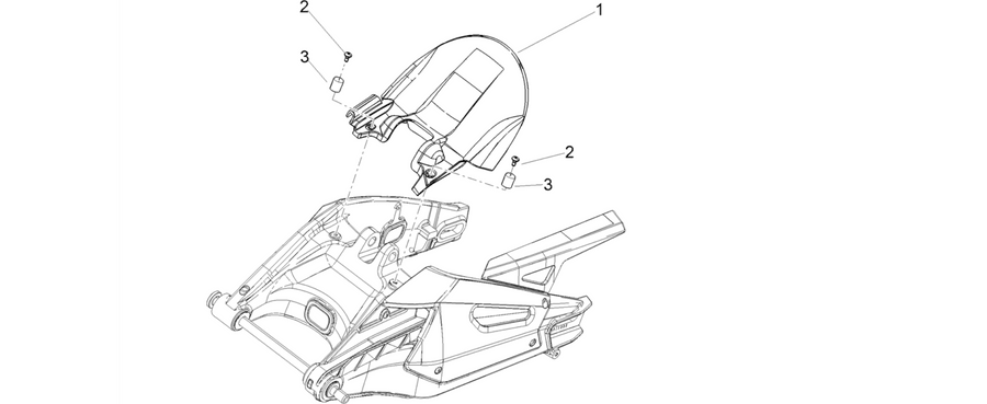 Rear mudguard