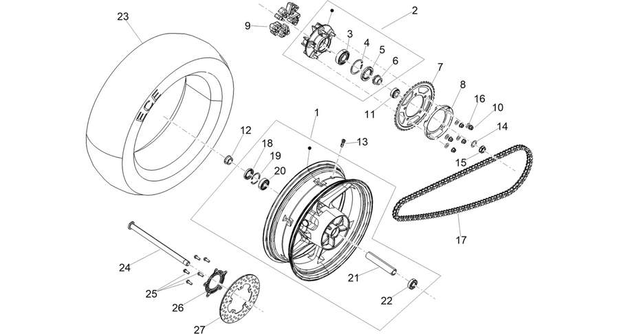 Rear wheel
