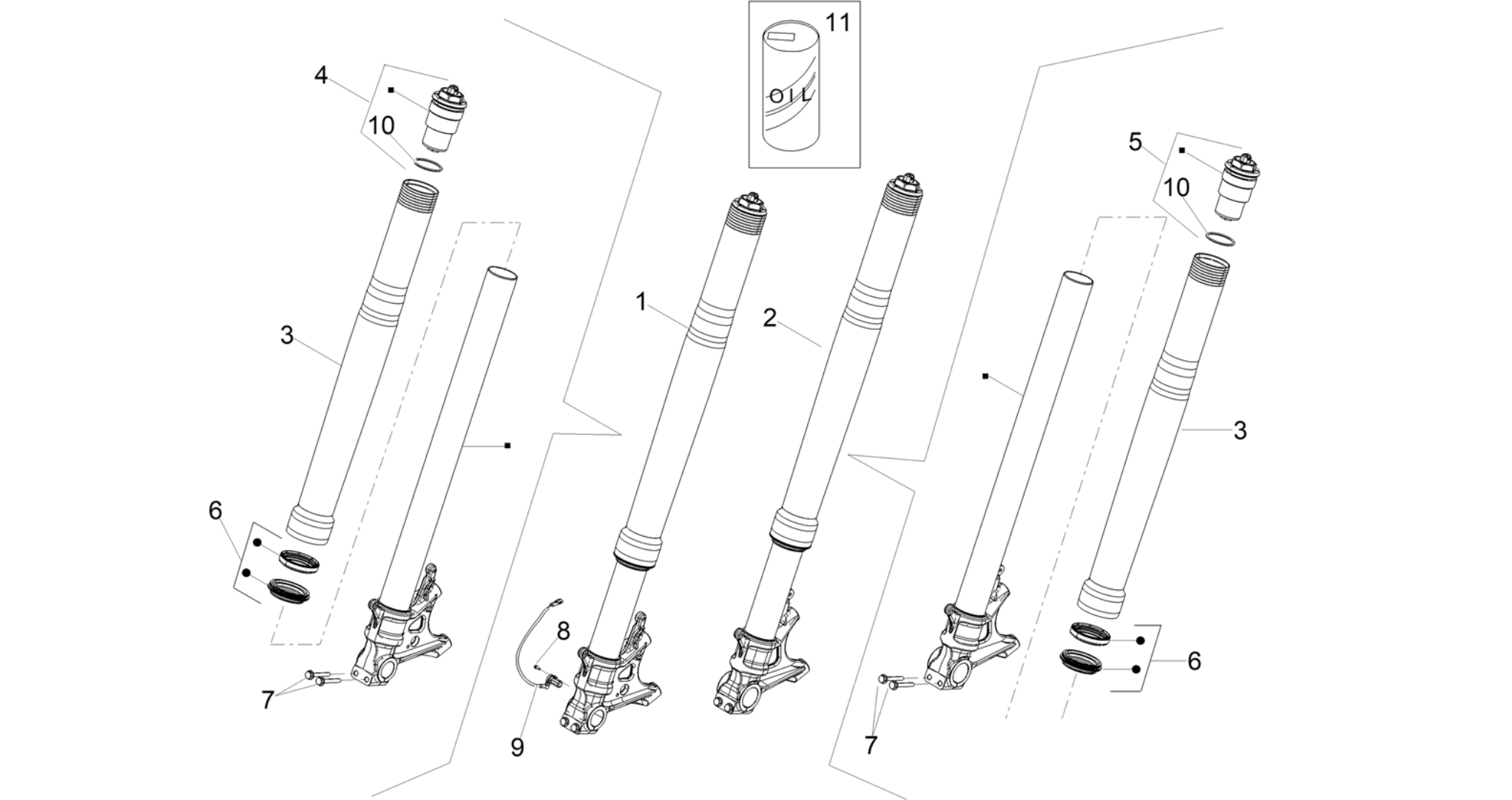 Front fork Ohlins