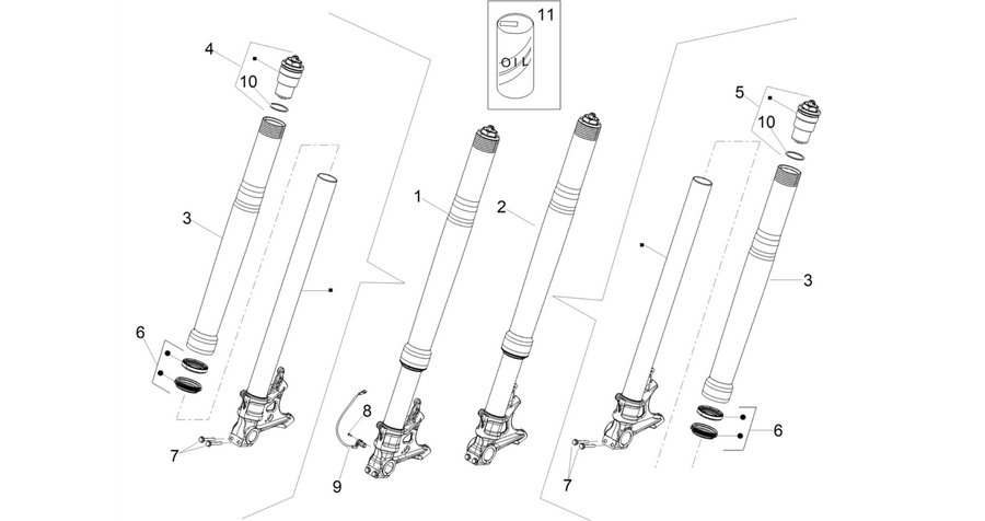 Front fork Ohlins