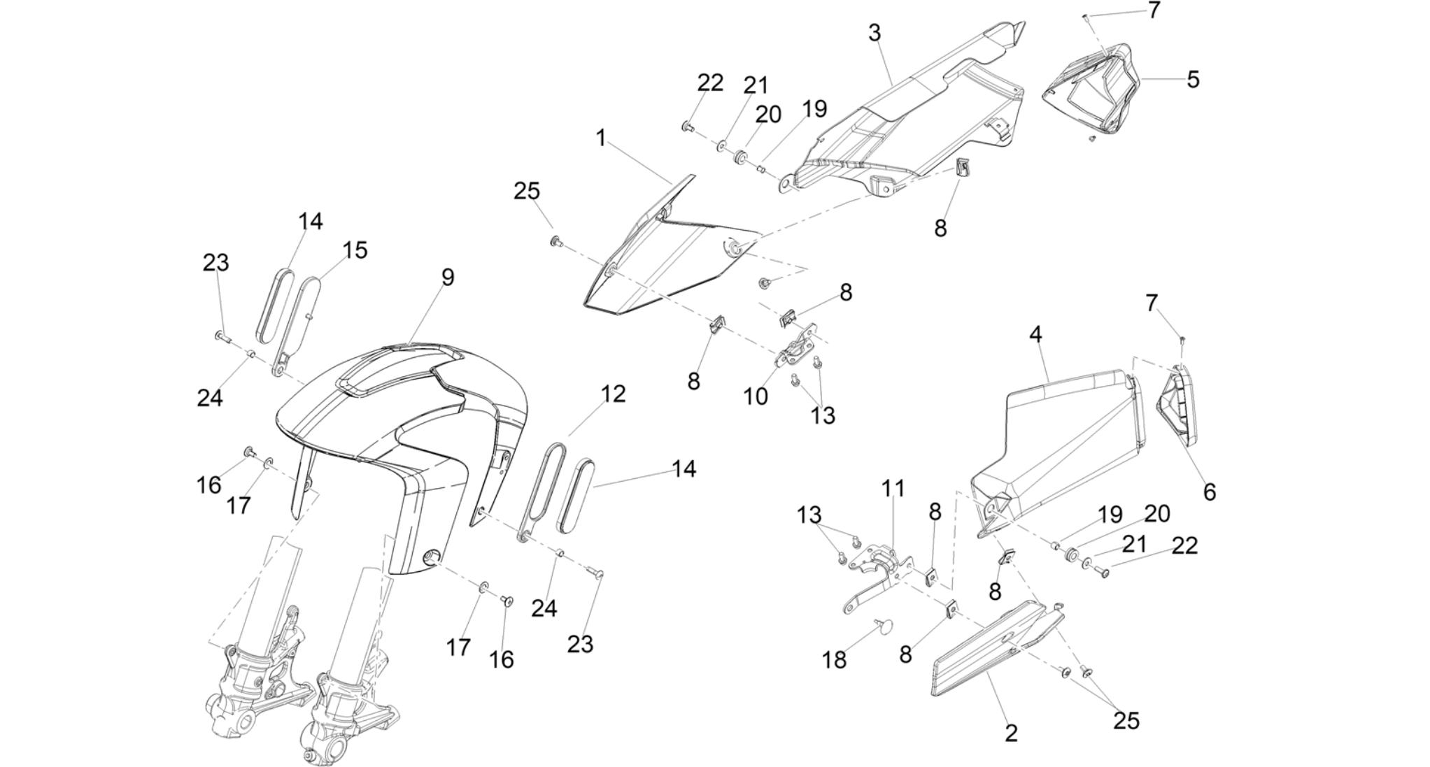 Front mudguard-Pillar