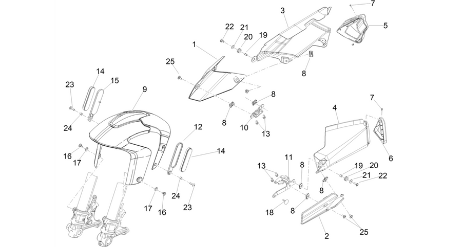Front mudguard-Pillar