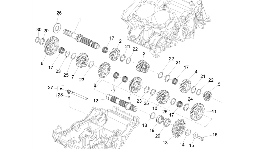 Gear box - Gear assembly