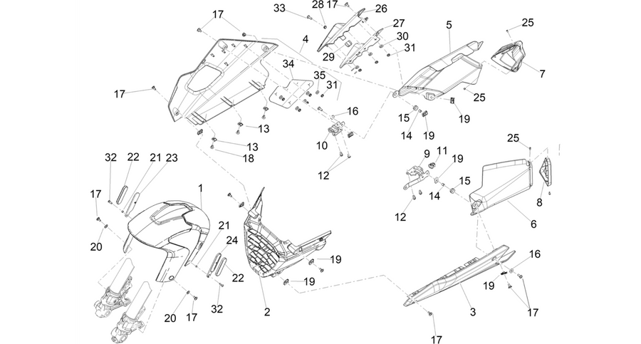 Front mudguard-Pillar