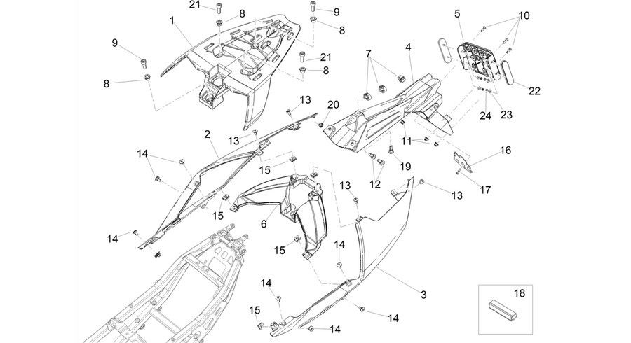 Rear body