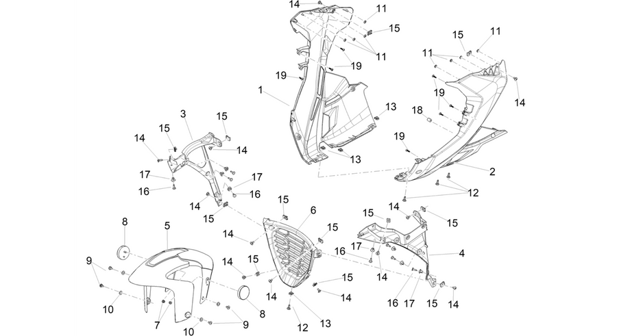 Front mudguard-Pillar
