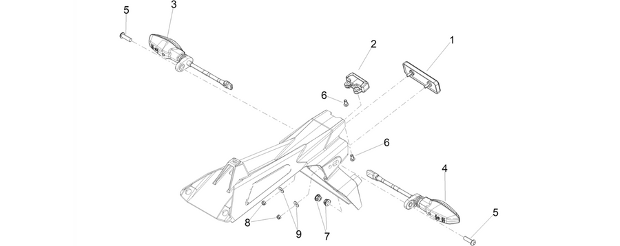 Rear headlamps