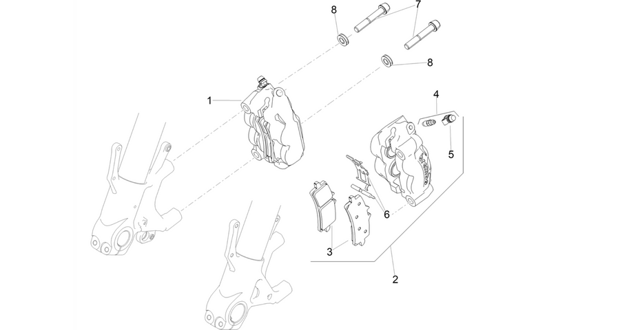 Front brake caliper