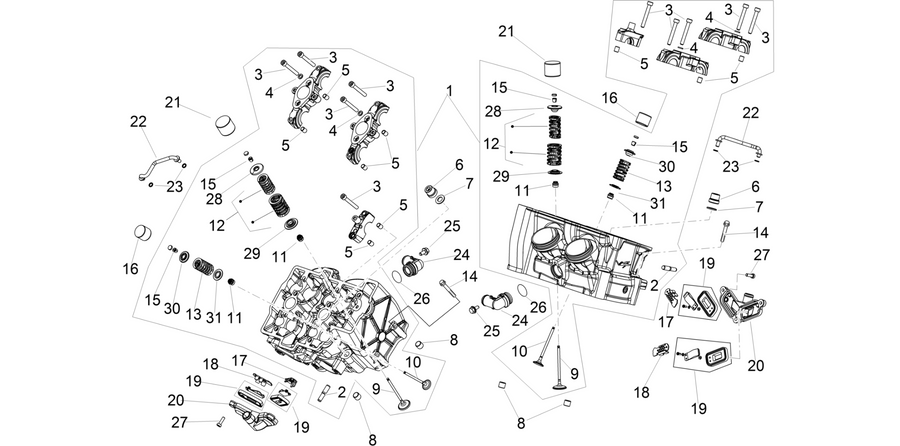 Cylinder head - valves