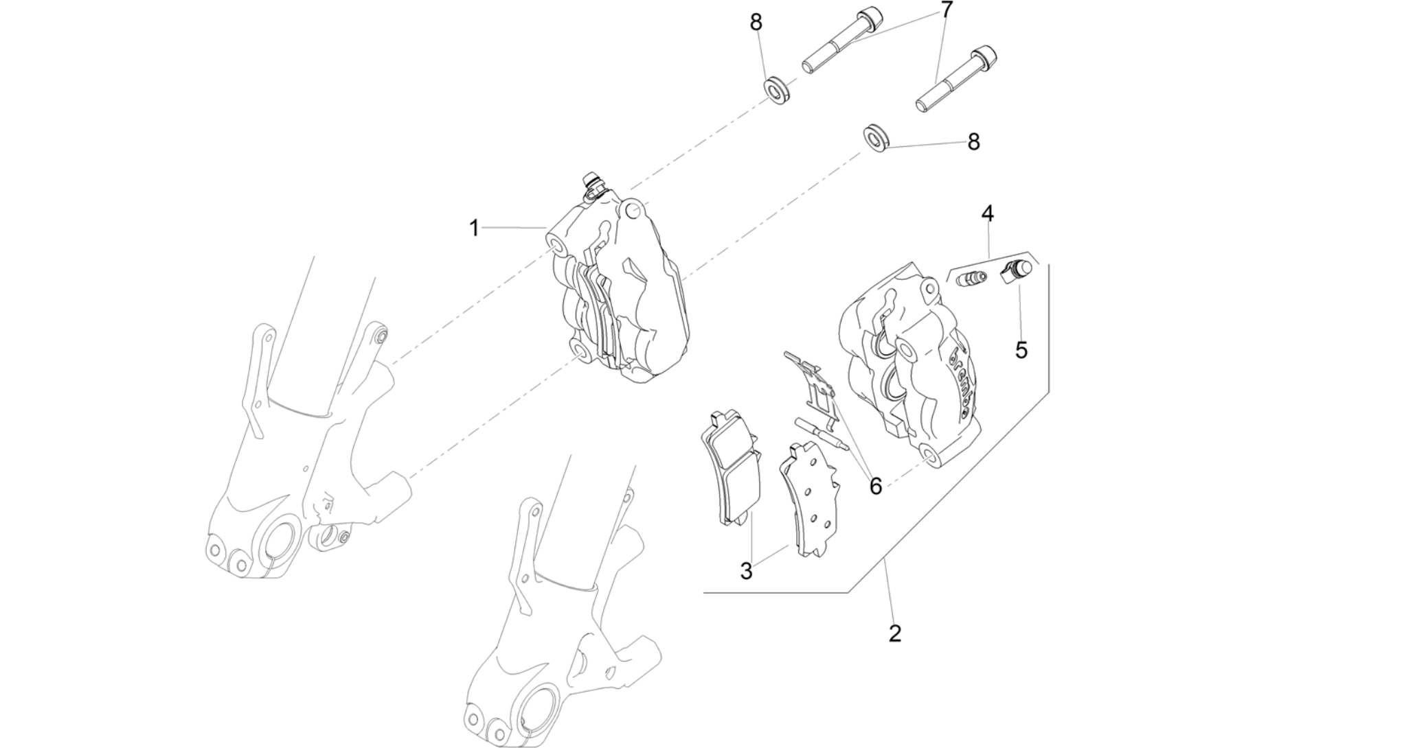 Front brake caliper