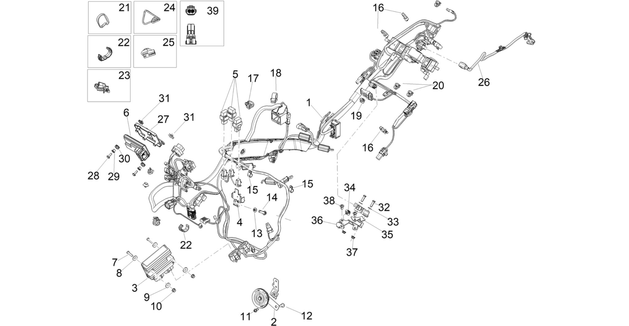 Front electrical system