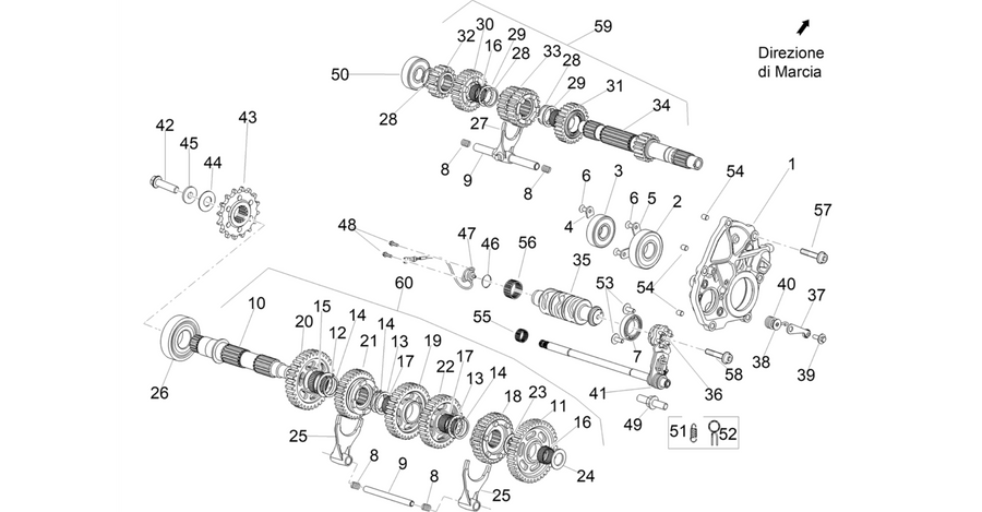Gear box - Gear assembly