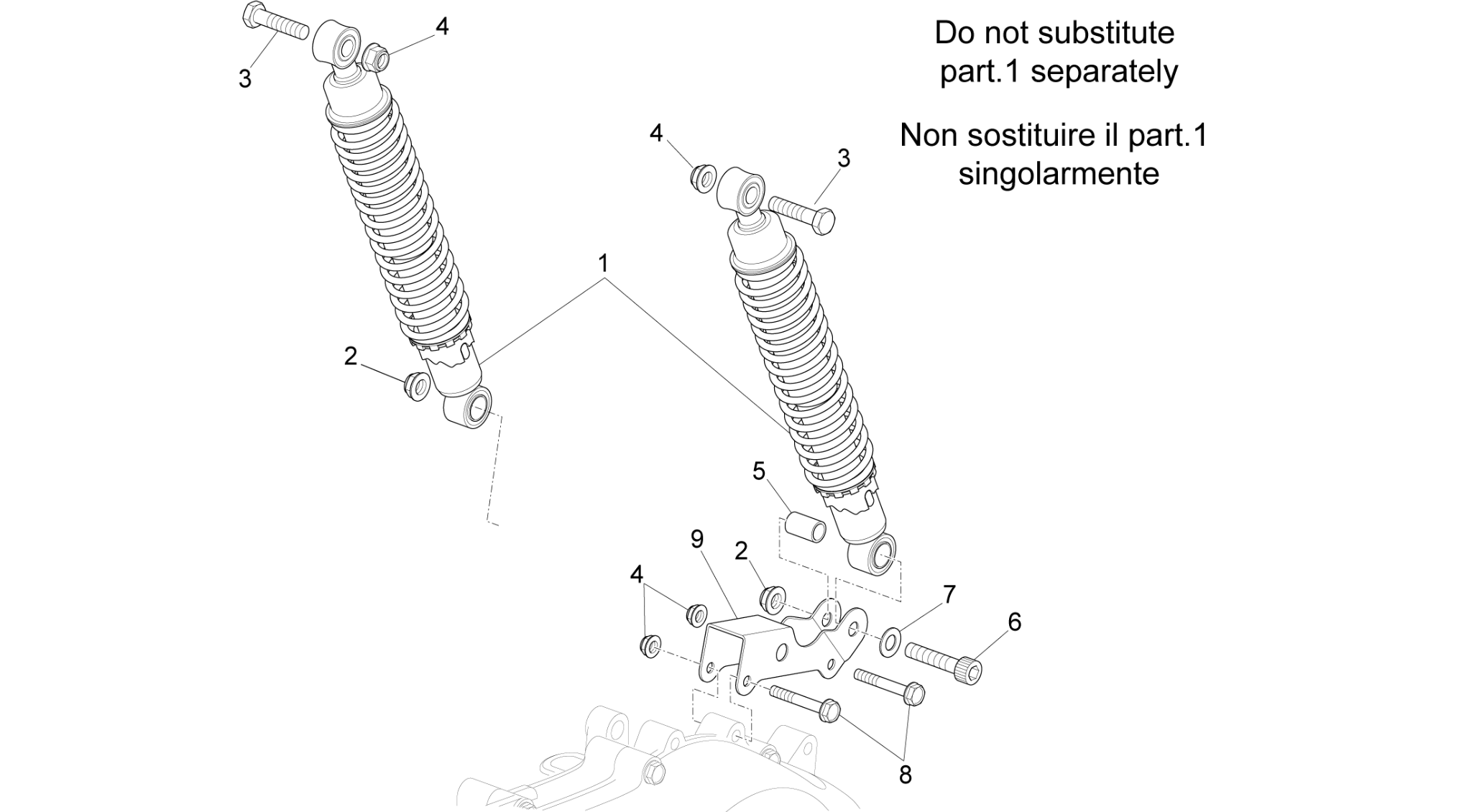 Rear shock absorber