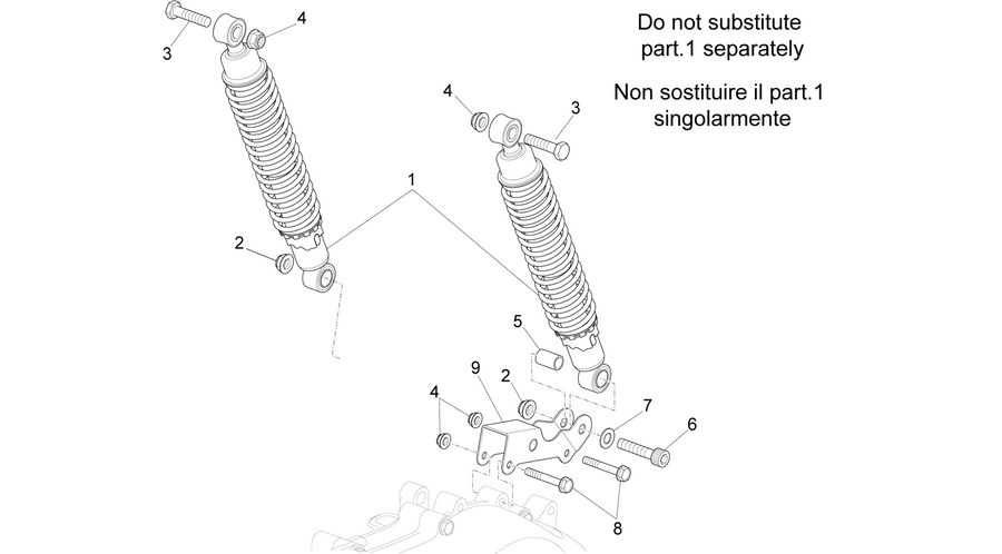Rear shock absorber