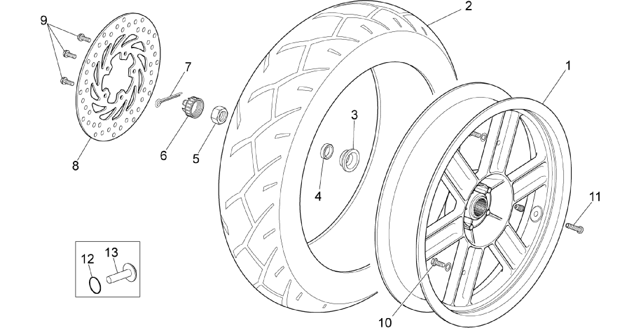 Rear wheel