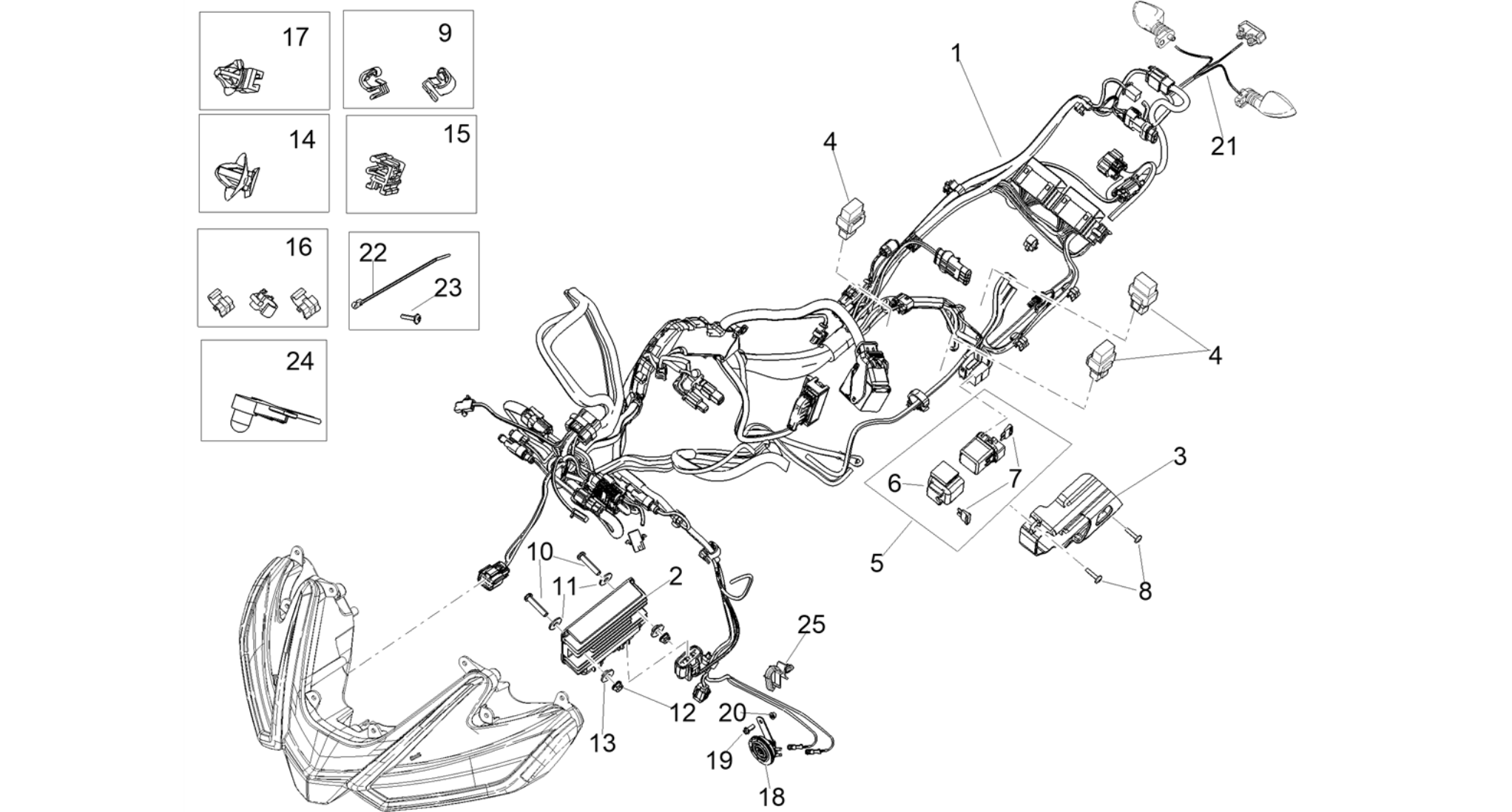 Front electrical system