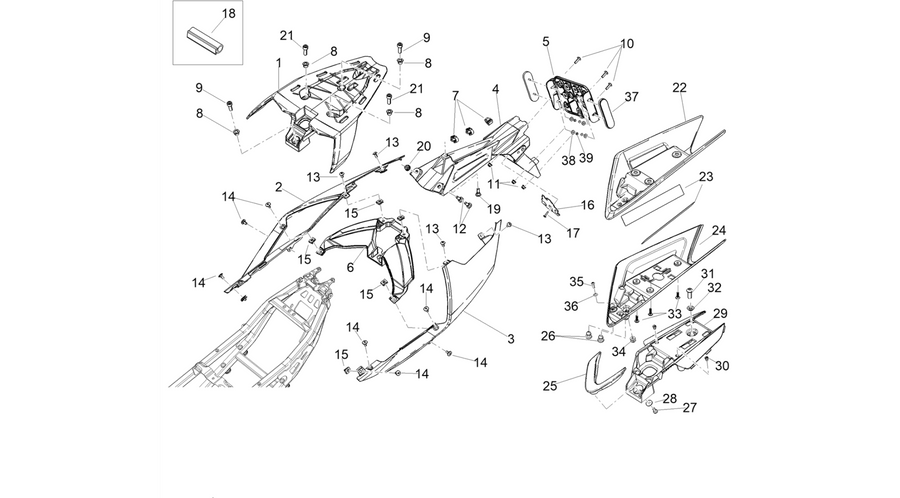 Rear body