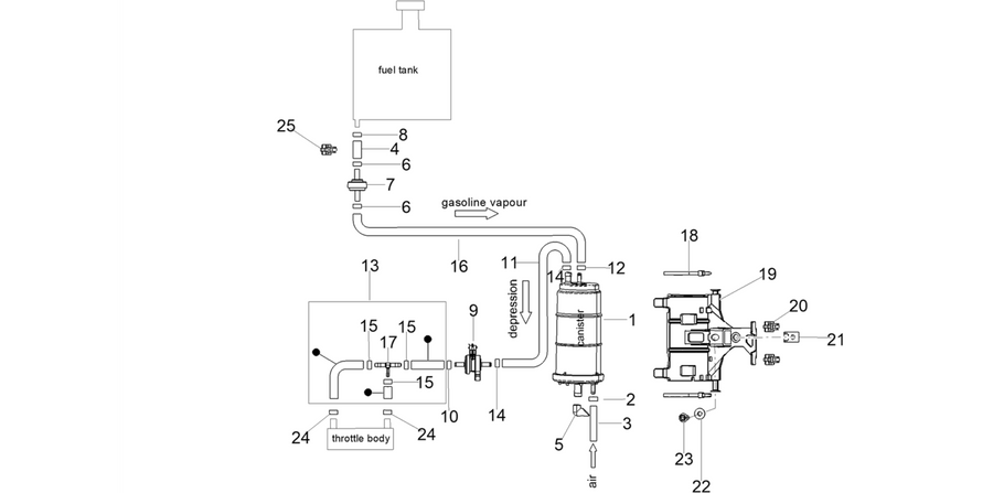 Fuel vapour recover system