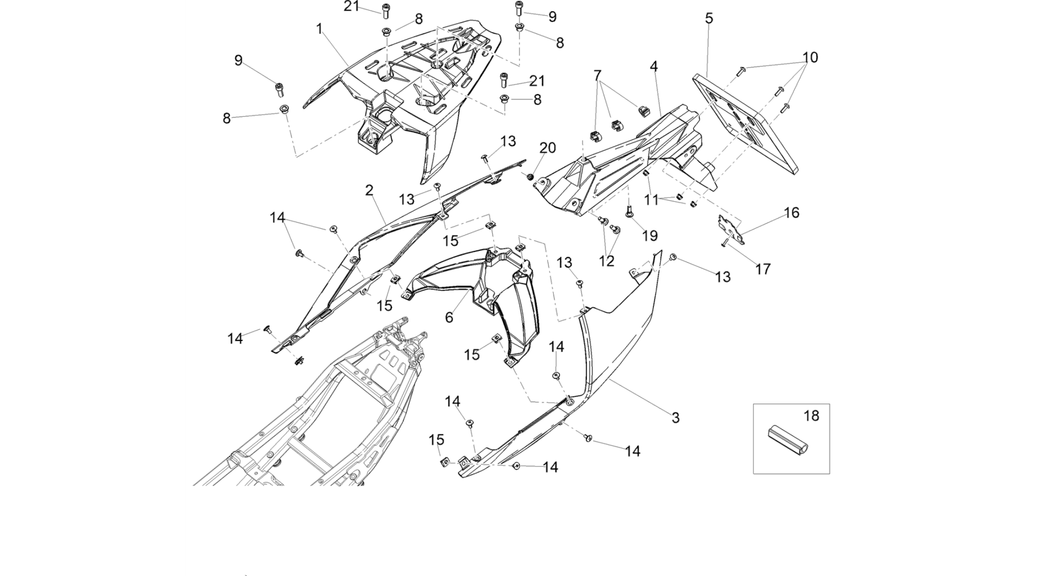 Rear body