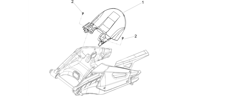 Rear mudguard