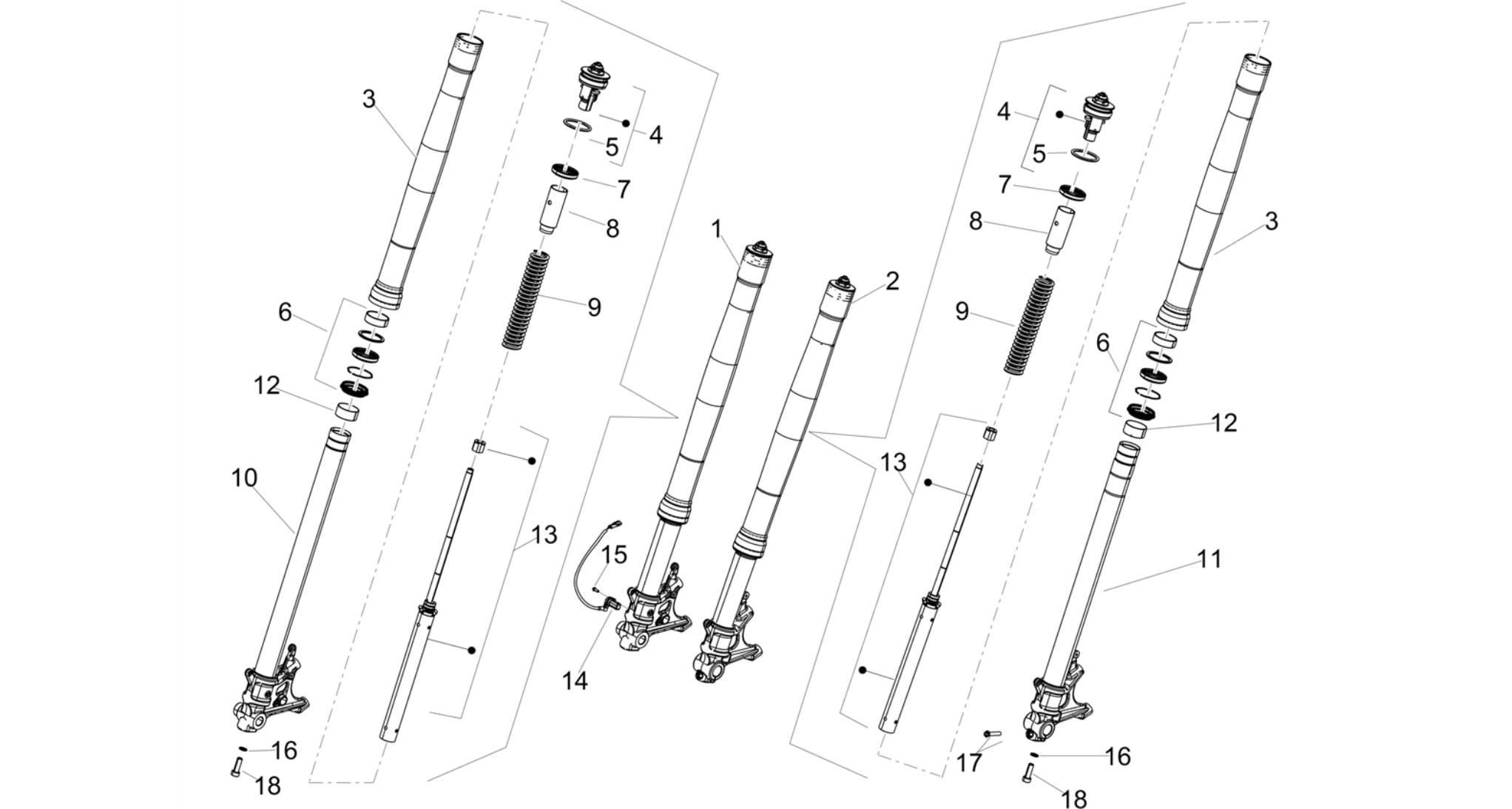 Front fork Kayaba