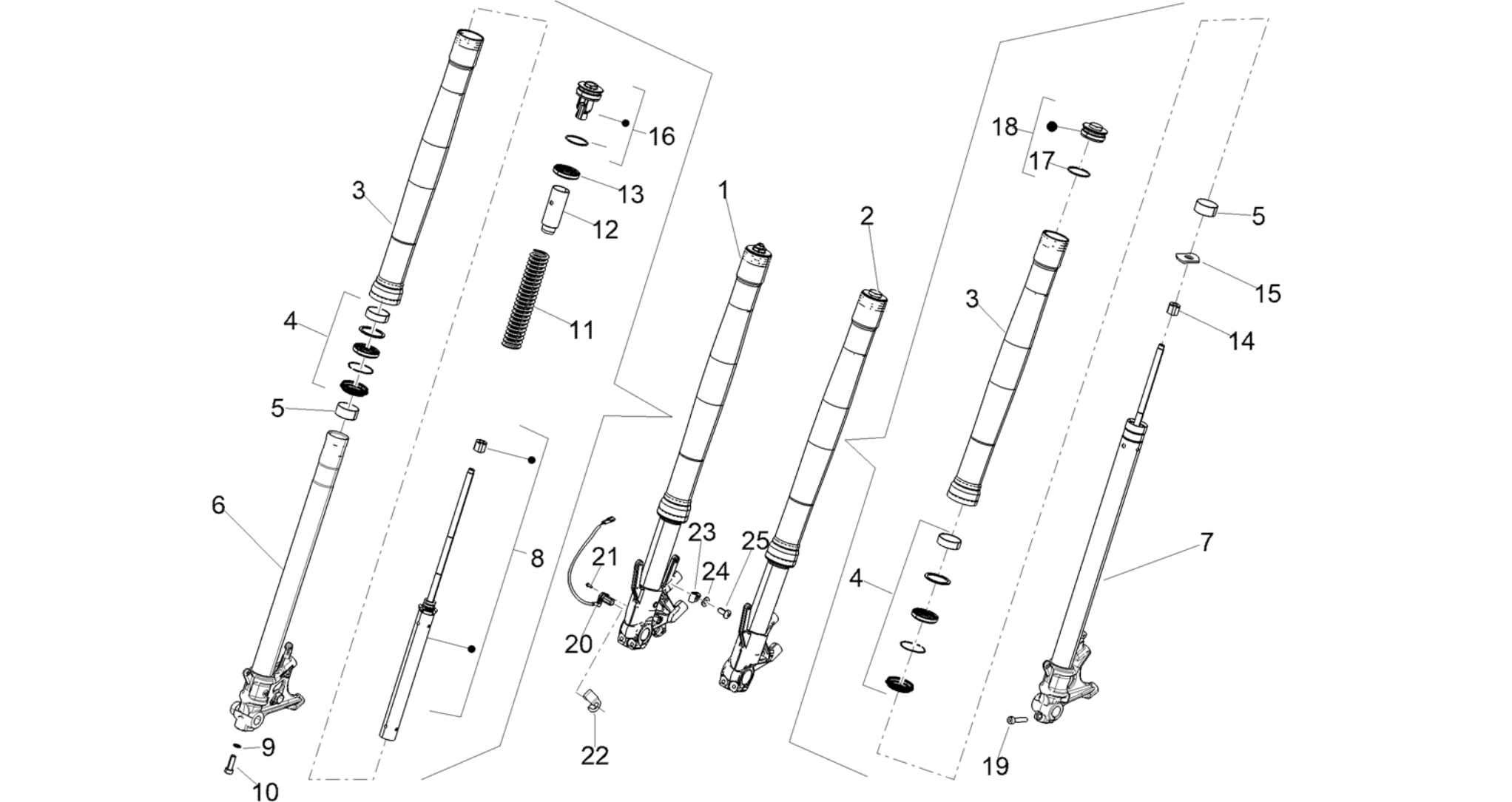 Front fork Kayaba